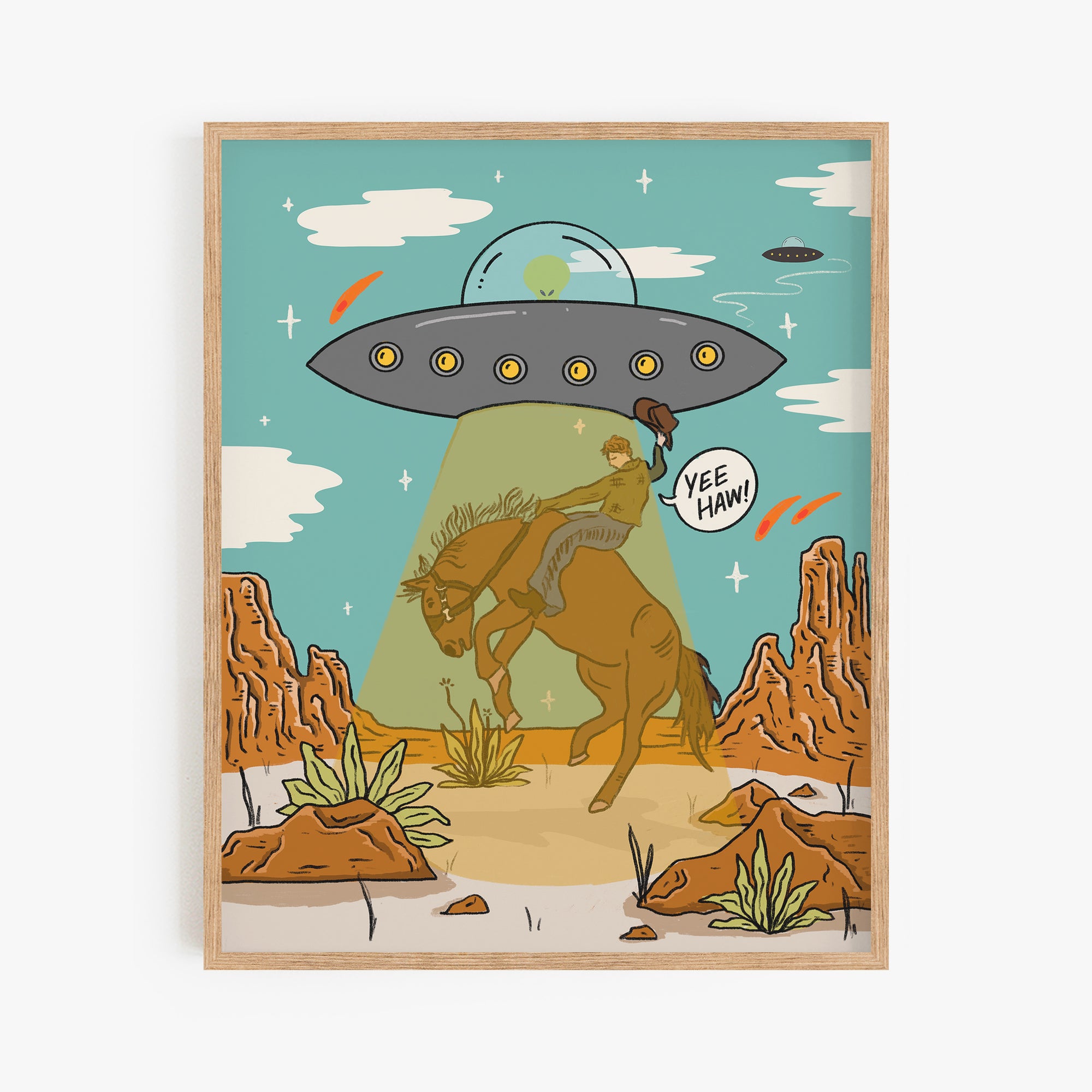 Yee Haw Art Print