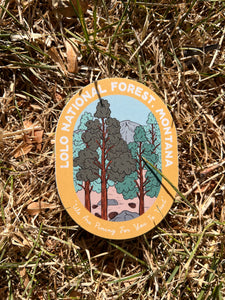 Lolo National Forest Vinyl Sticker