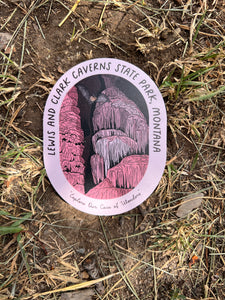 Lewis and Clark Caverns State Park, Montana Vinyl Sticker