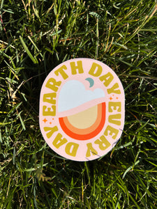 Earth Day Every Day Vinyl Sticker
