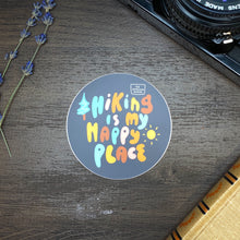 Load image into Gallery viewer, Hiking Is My Happy Place Vinyl Sticker